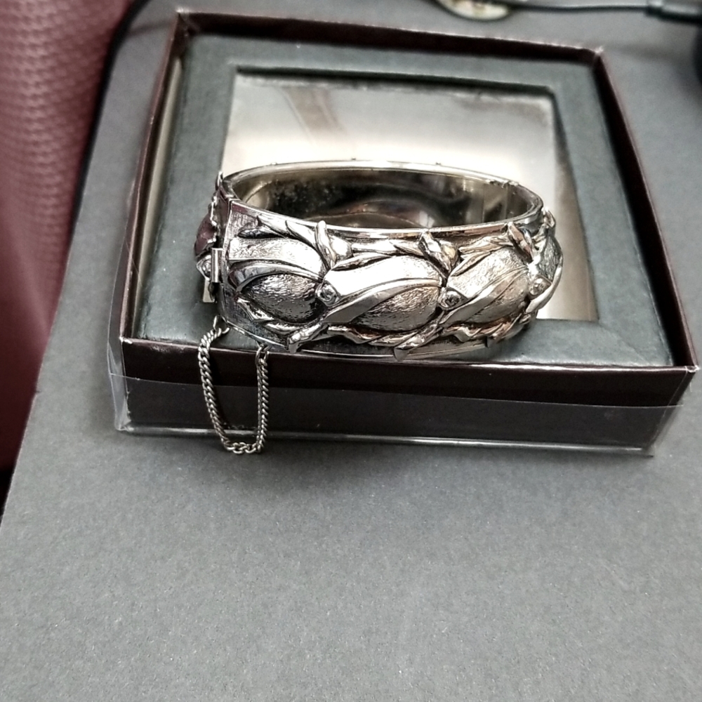 Silvertone Cuff Bracelet